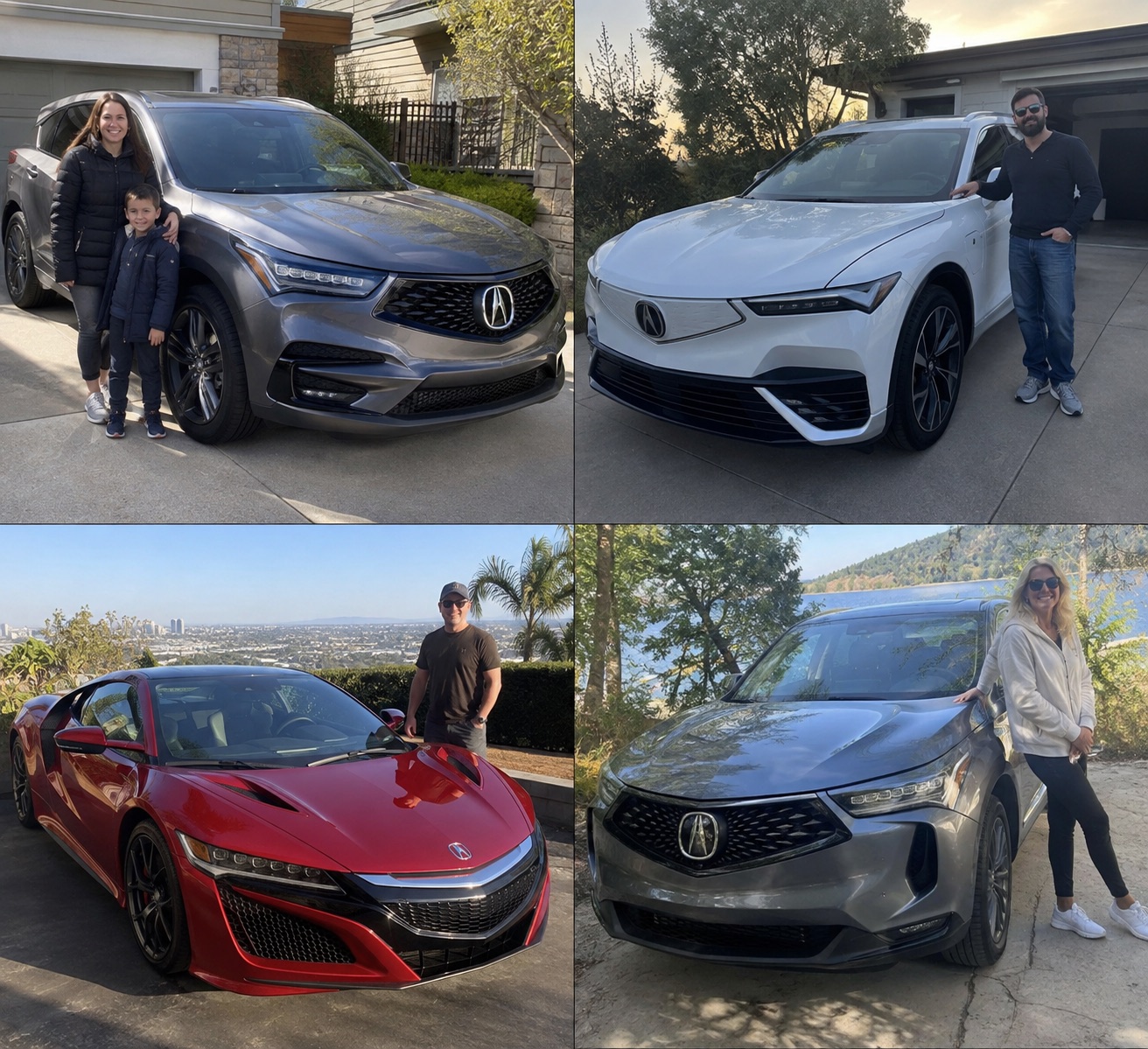 Illustrative candid scene featuring a Acura RDX