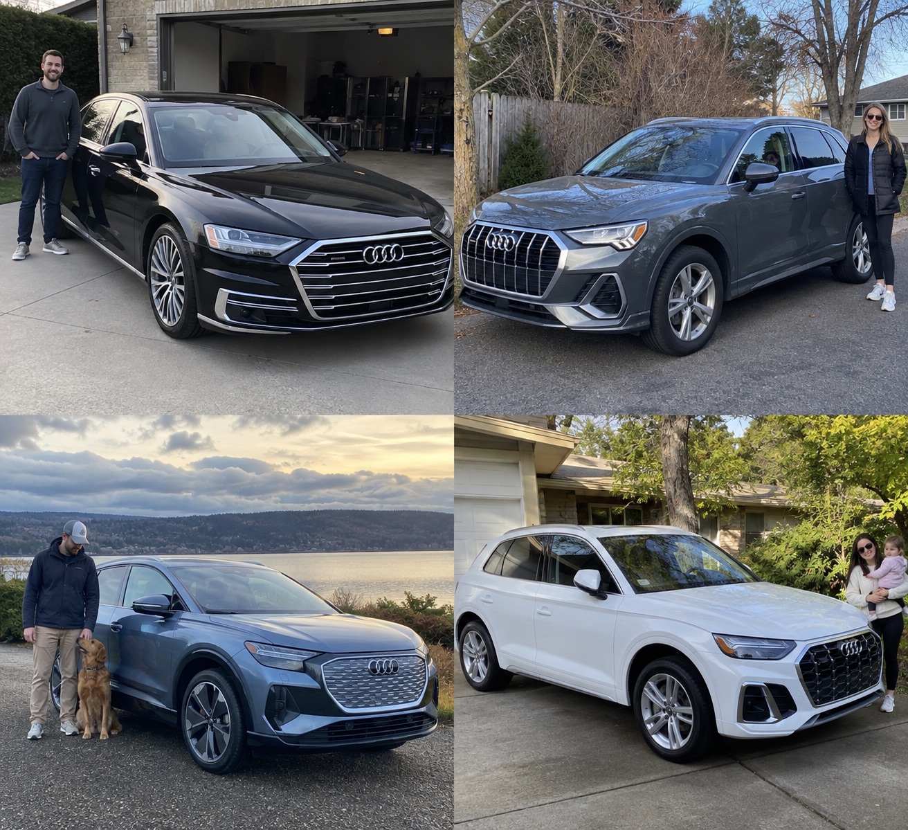 Illustrative candid scene featuring a Audi A8