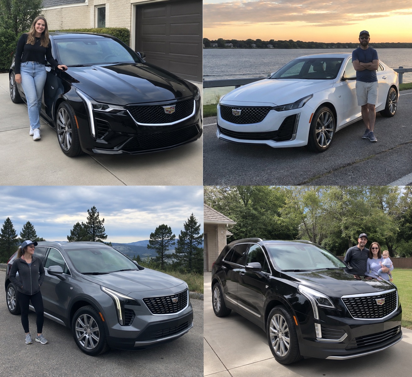 Illustrative candid scene featuring a Cadillac XT5