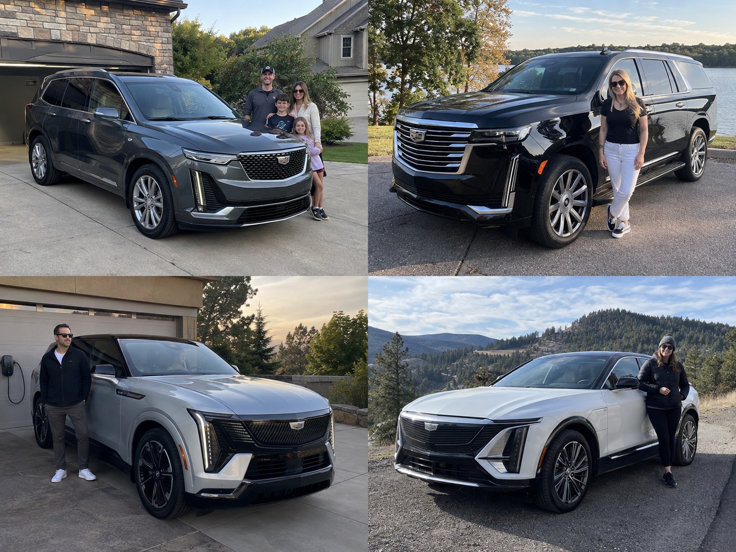 Illustrative candid scene featuring a Cadillac XT6