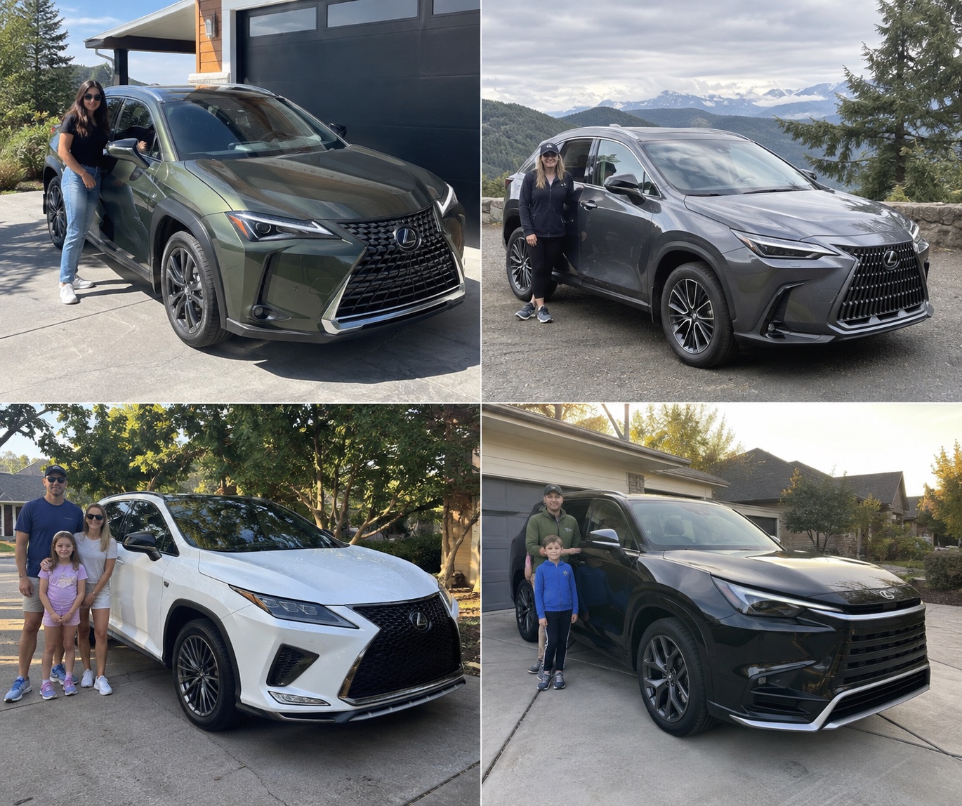 Illustrative candid scene featuring a Lexus RX