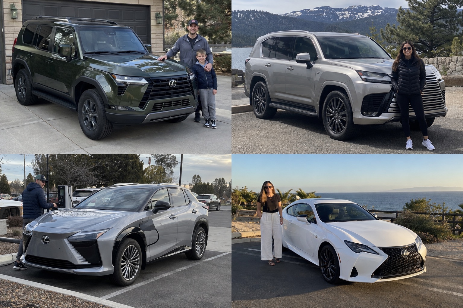 Illustrative candid scene featuring a Lexus RC