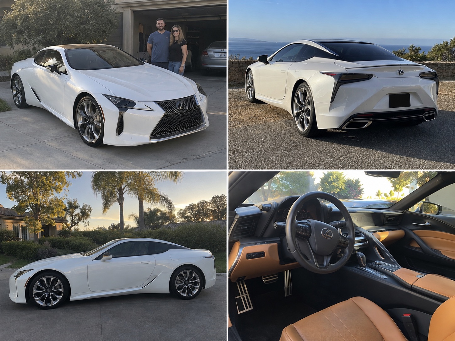 Illustrative candid scene featuring a Lexus LC