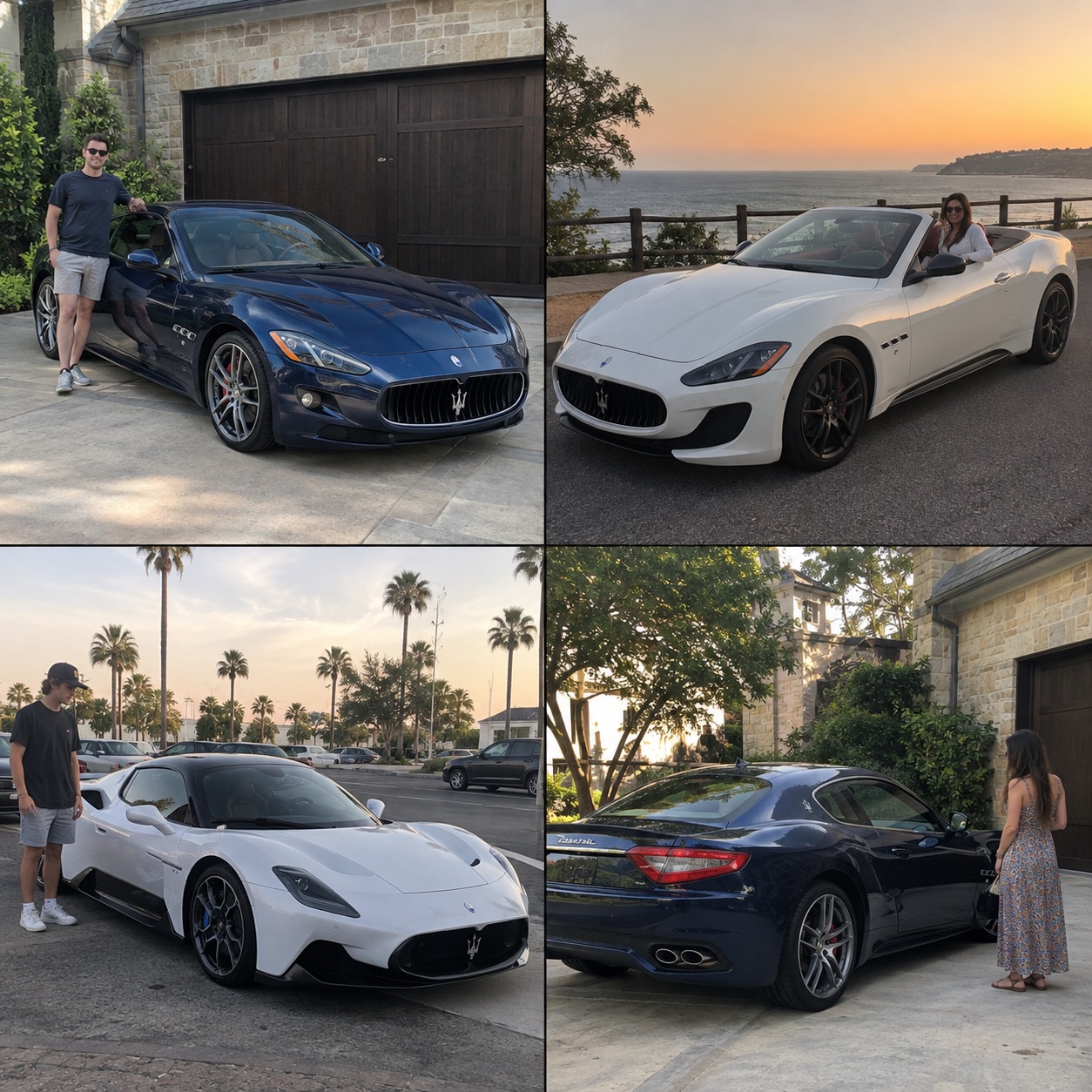 Illustrative candid scene featuring a Maserati MC20