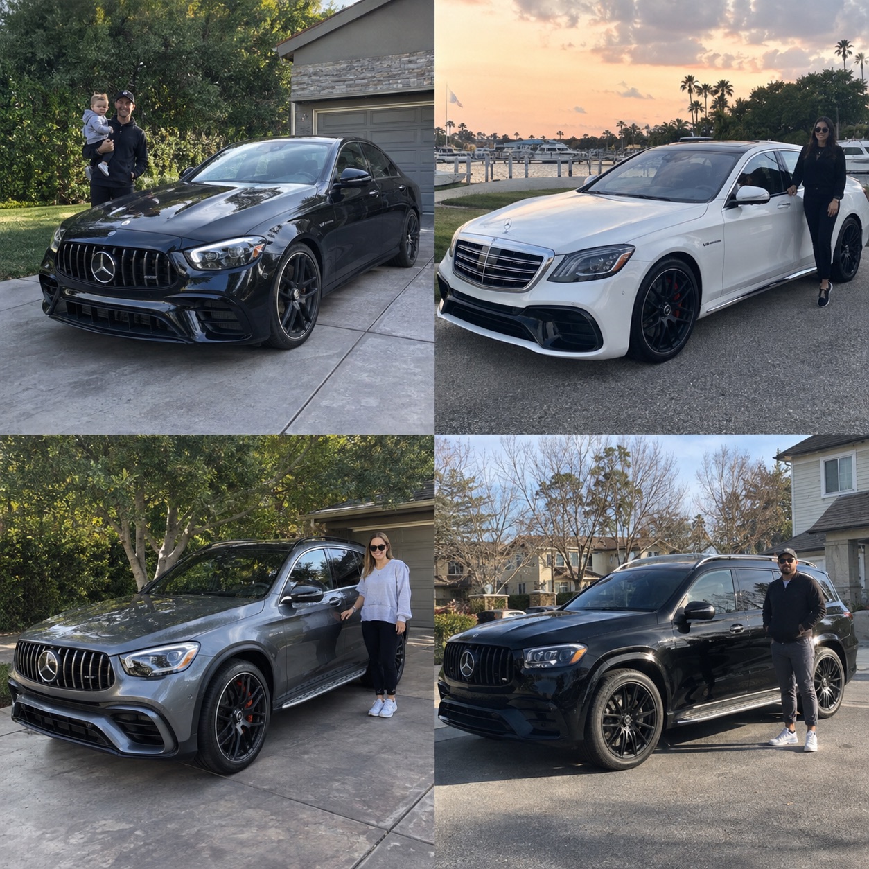 Illustrative candid scene featuring a Mercedes-AMG E 53