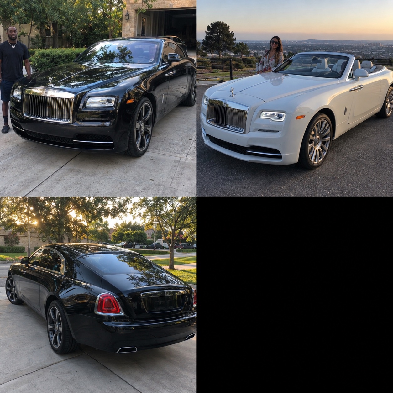 Illustrative candid scene featuring a Rolls-Royce Wraith