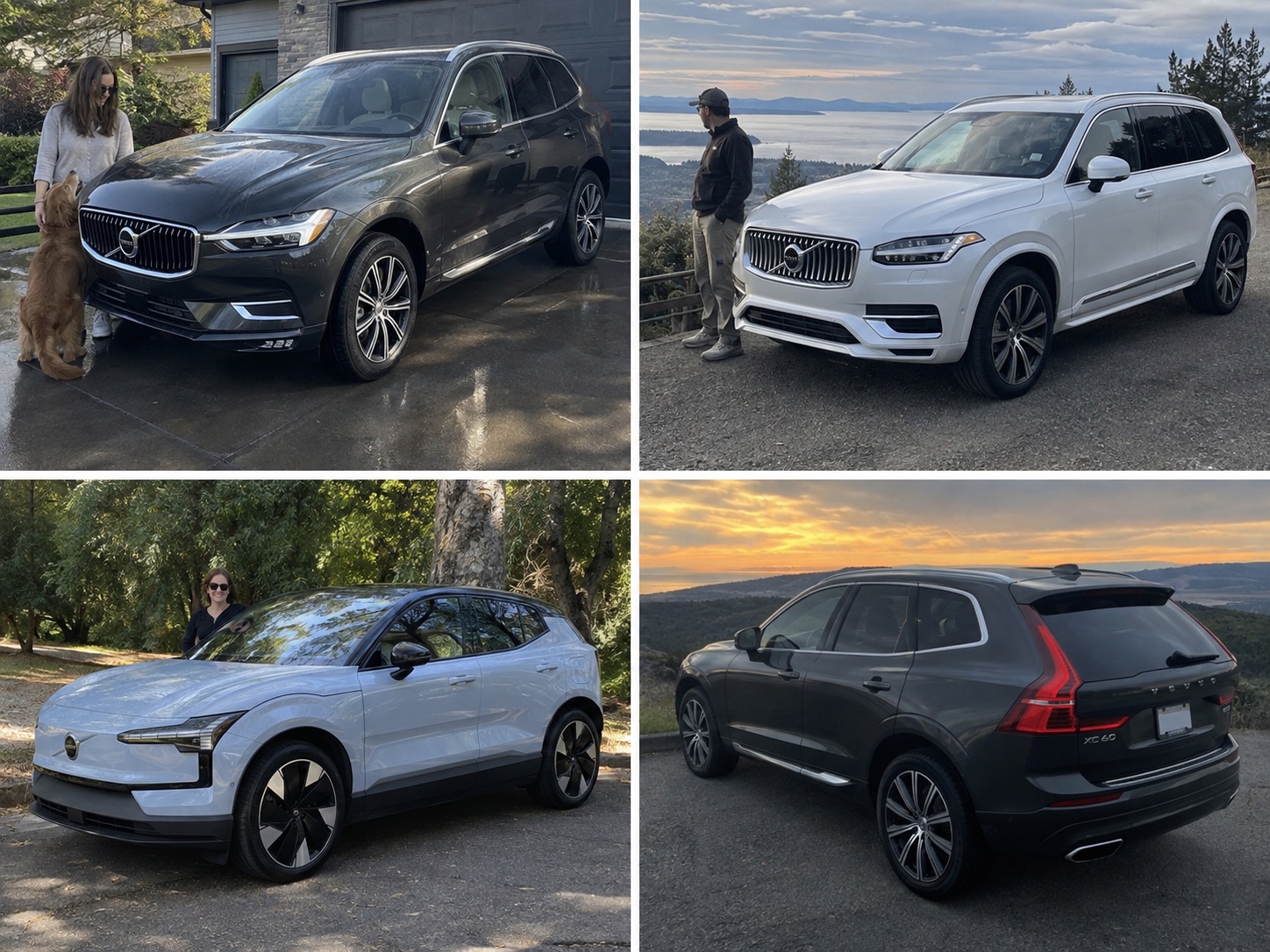 Illustrative candid scene featuring a Volvo EX30