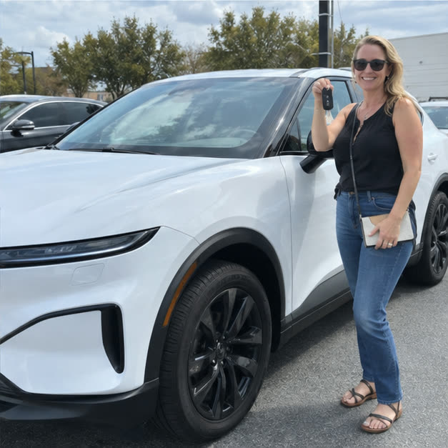 Tesla Model X pictured for Olivia's vehicle situation