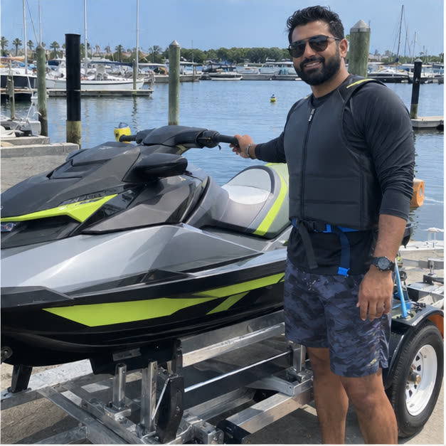 Yamaha WaveRunner pictured for Ravi's vehicle situation