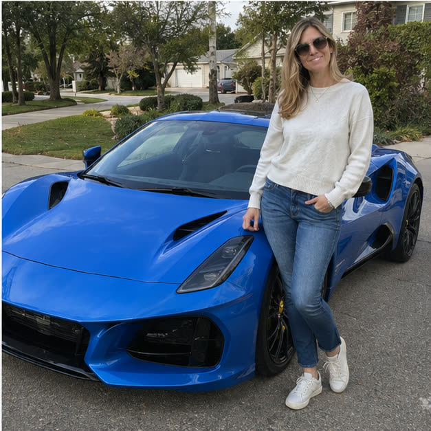 Lotus Emira pictured for Ruby's vehicle situation