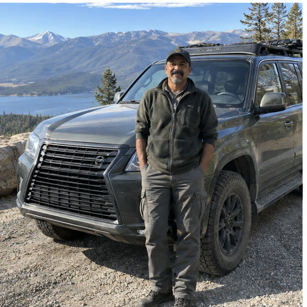 Lexus GX pictured for Hugo's vehicle situation