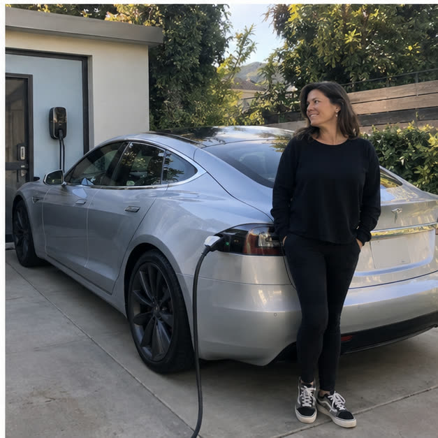 Tesla Model S pictured for Nadia's vehicle situation
