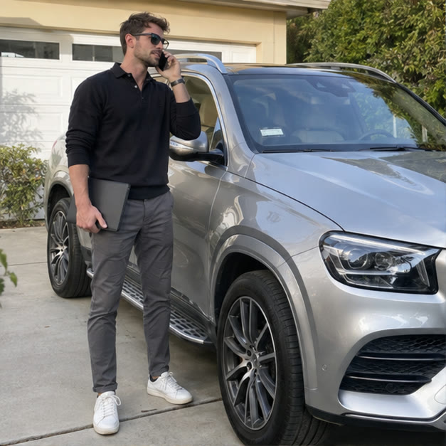 Illustrative candid vehicle scene for financing & liens guidance